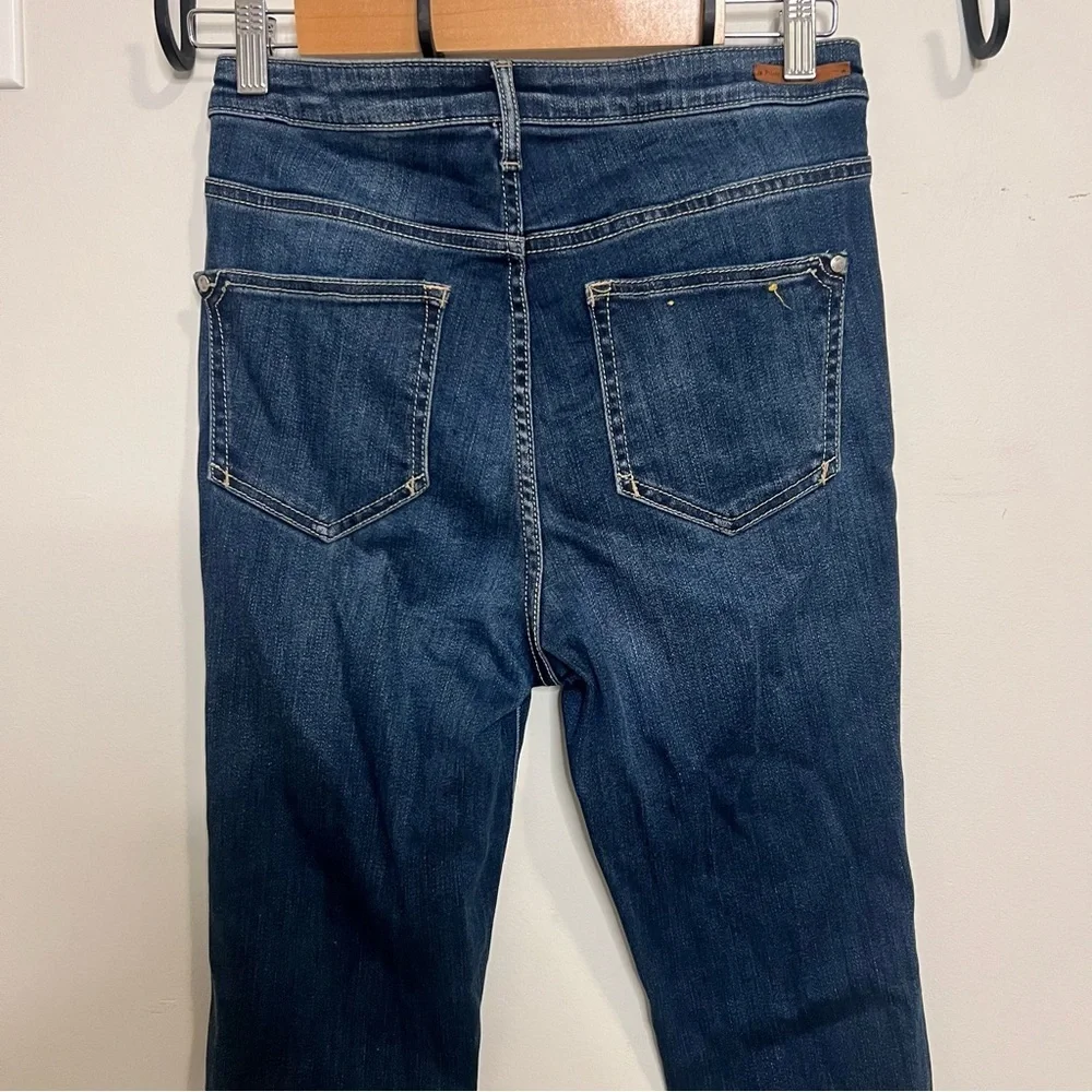 Pilcro and the Letterpress Deep Blue Denim Skinny Jeans Anthropologie Classic